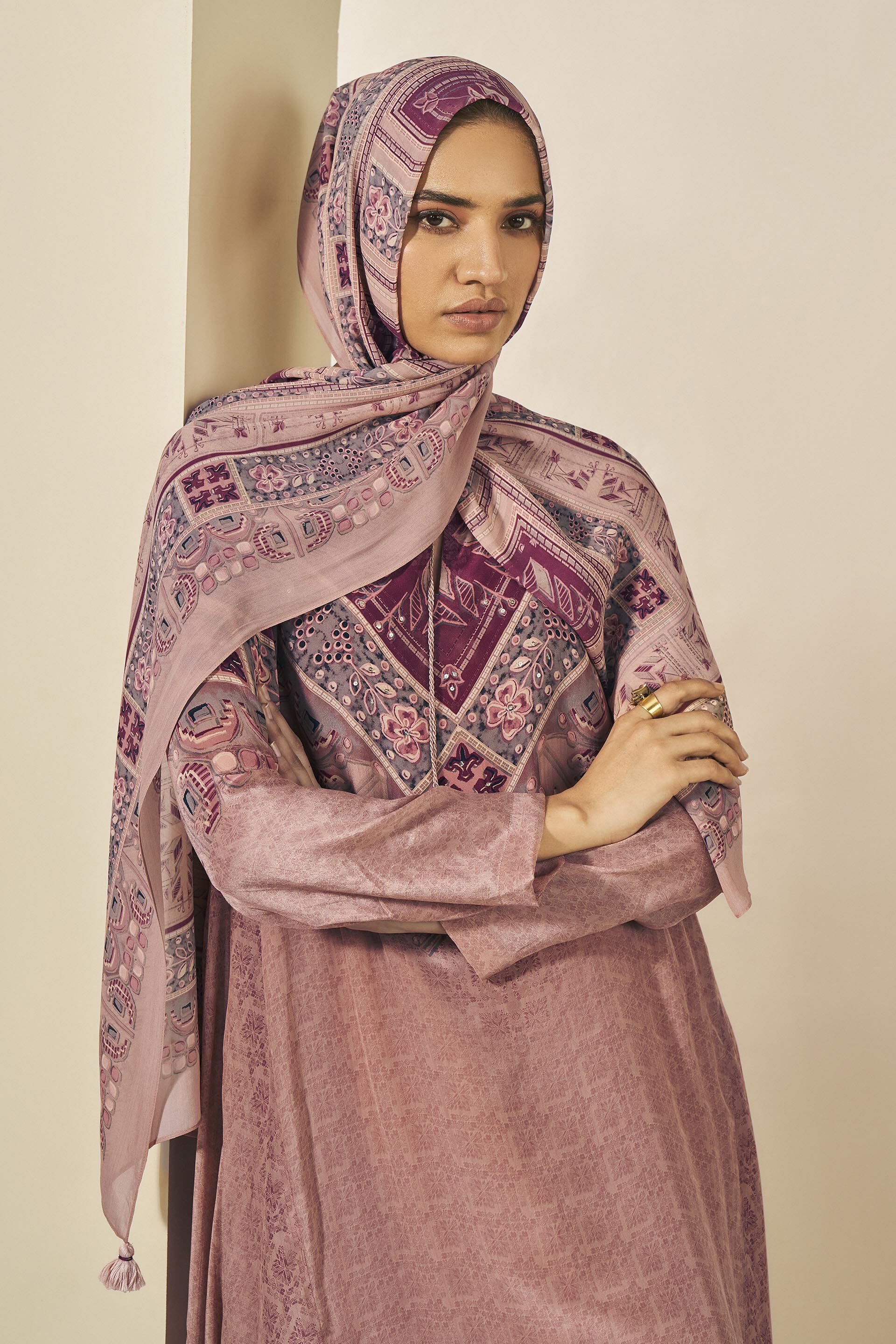 Solana Scarf - Onion Pink